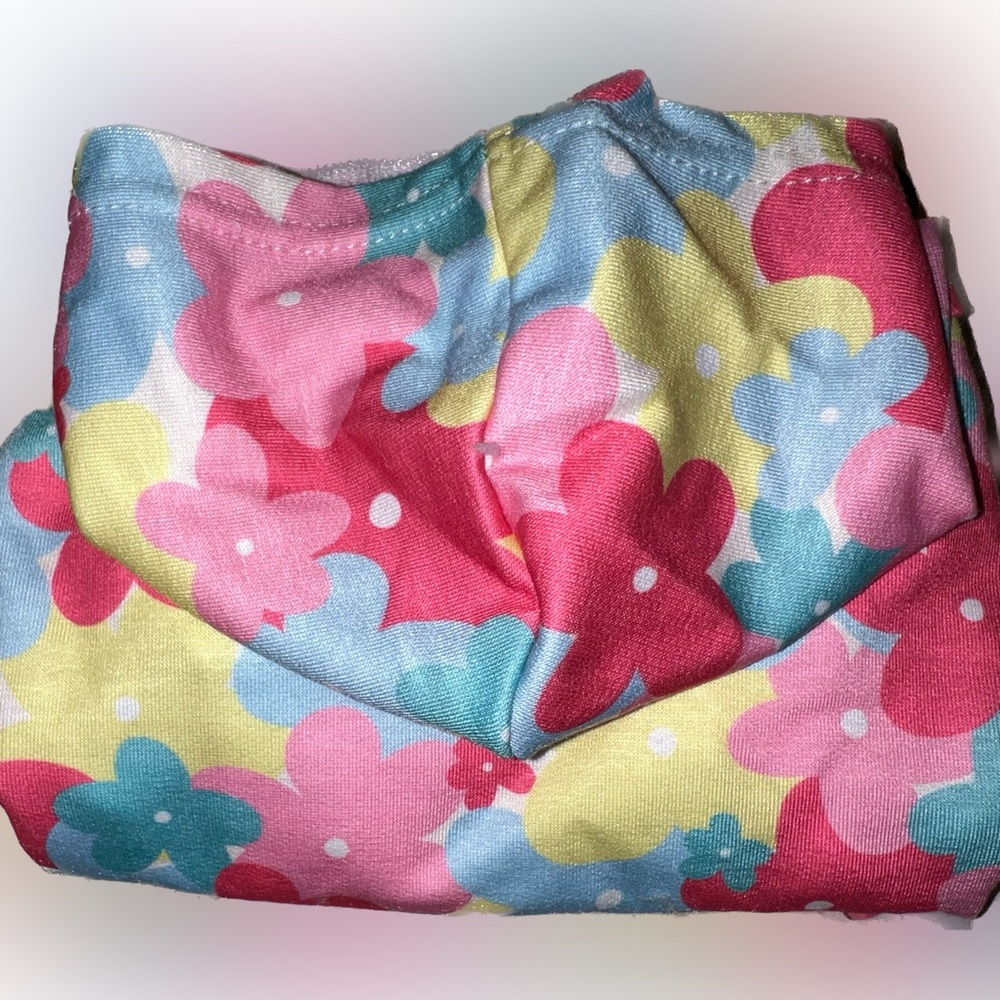 Pink Flower print dog hoodie